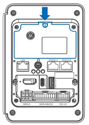 Instalace SIM karty - krok 1