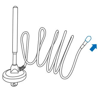 4G antenna installation - step 1